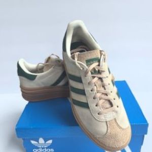 Adidas Gazelle Bold / Magic Beige Collegiate Green (Women's)